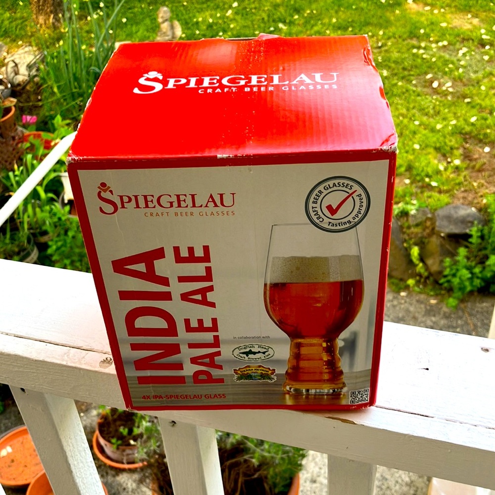 NIB Spiegelau Craft Beer Indian Pale Ale set of 4 19oz Glasses